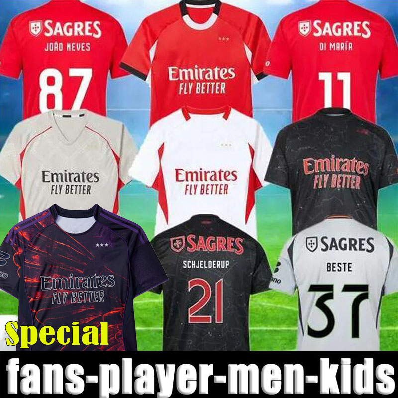 25-26 BeNfIcAS Special soccer Jerseys TRUBIN men kids kit 2026 SCHJELDERUP PAVLIDIS LUKEBAKIO IVANOVIC PRESTIANNI AURSNES BARRENECHEA DEDIC sets football shirts