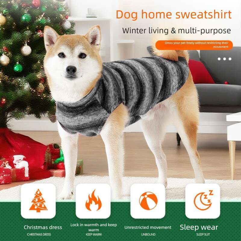 Famous brand Amazon's new dog sweater for autumn and winter, warm and comfortable home clothes, large dog clothes in stock, factory direct sales,