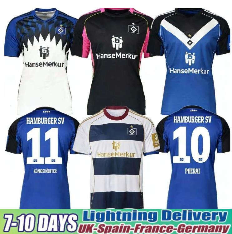 Hsv Trikot Soccer Jersey 25 26 27 Hamburger SV Football Jersey GLATZE VAGNOMAN ONANA LEIBOLD REIS DUDZIAK Football Shirt Special Kids Kit Hamburg