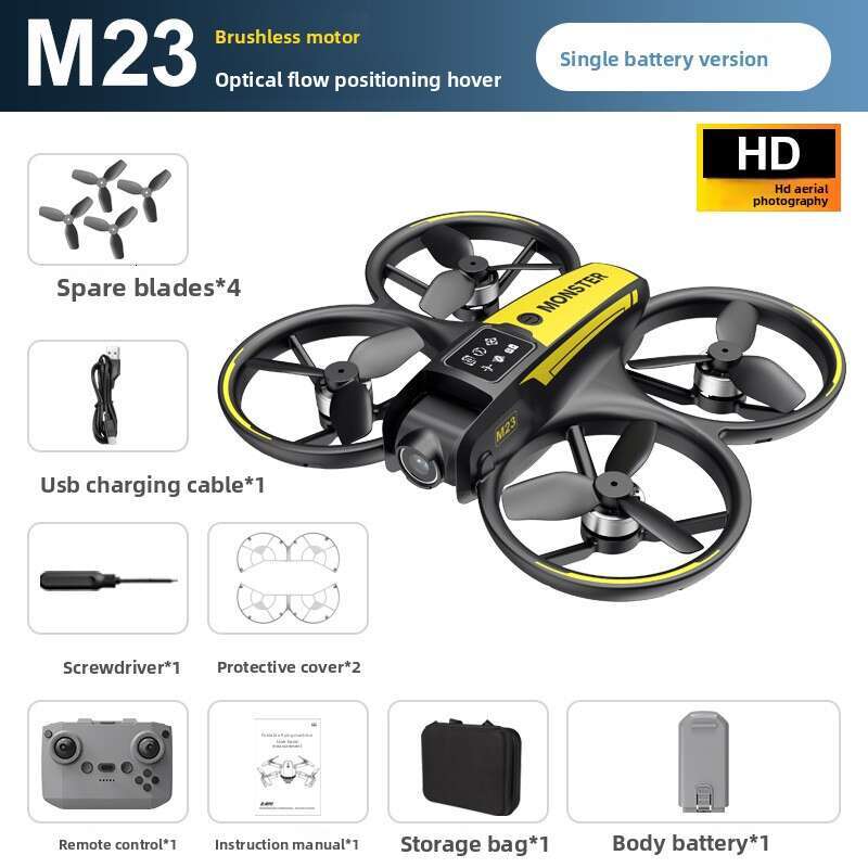 New M23 Brushless With Screen Aerial Photography HD Small Quadcopter Remote Control Aircraft Drone Kuhangxin