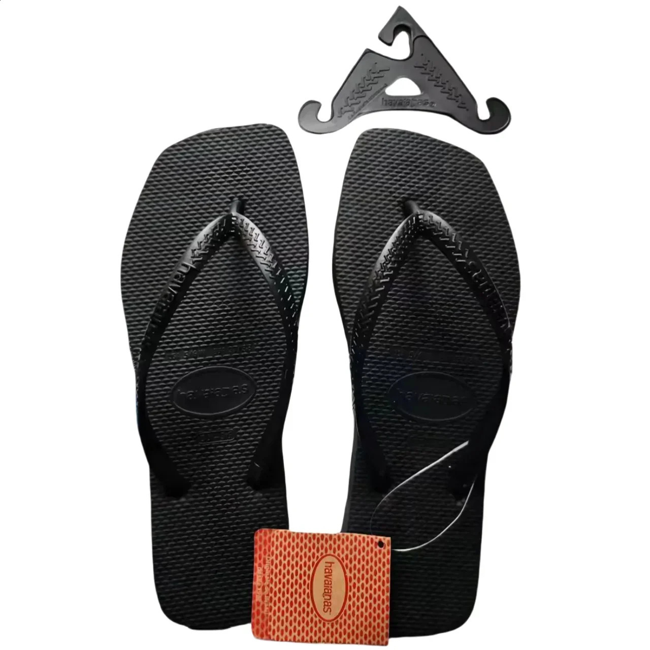 2025 Summer Womens Square Toe Rubber Flip Flops Casual Outdoor Beach Sandals Size 35-42 Womens Shoes260128