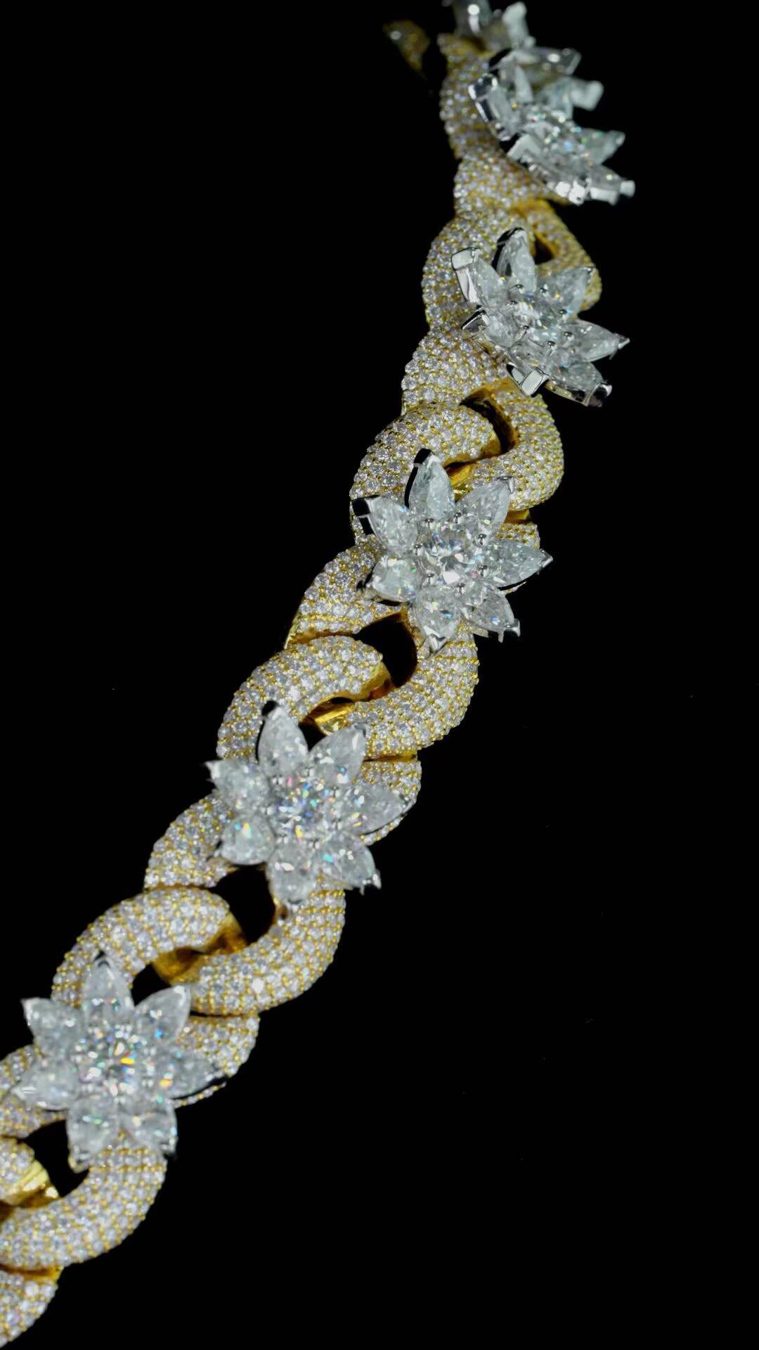 925 Sterling Silver Cuban Link Chain Necklace Custom Design for Casual Formal Jewelry Wholesale - view 5