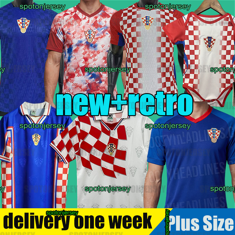 Croatia soccer jersey 2026 World Cup National Team MODRIC BABY Croatia Jersey 2026 Croatia Retro jersey 1998 football shirts SUKER 9 vintage football jerseys 2026
