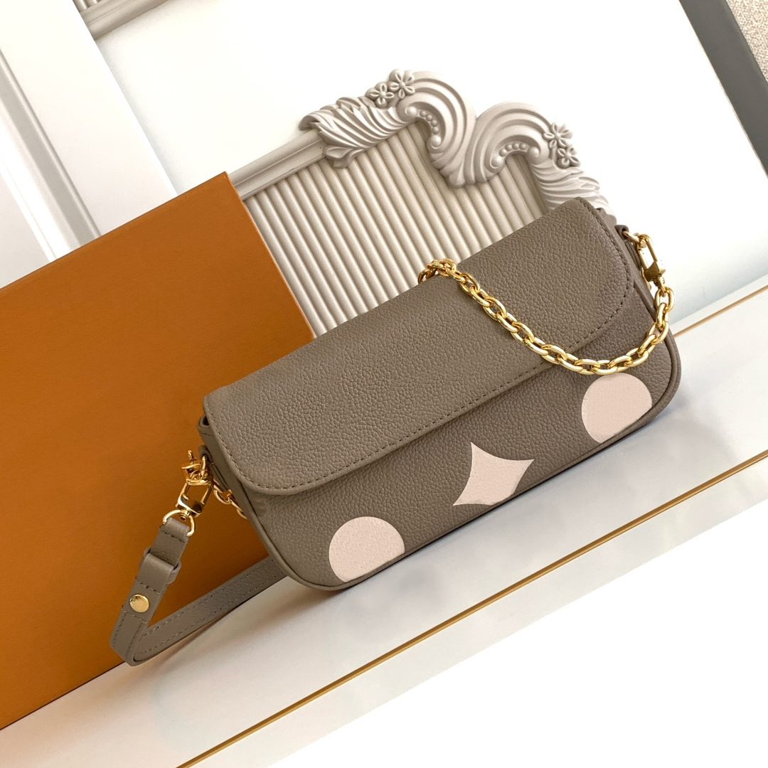 Designer Luxury Wallet On Chain Ivy Shoulder Bag Women Leather Crossbody Clutch Bags Chain Purse Wallet Baguette Bag M82211 M82210 M14225 M81911