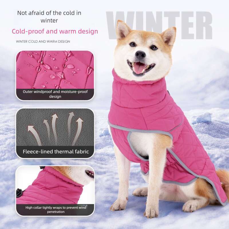 Famous brand Pet Clothes Best Seller on Amazon New Winter Dog Cotton Coat Waterproof Fleece Lined Cold Proof for Large Dogs pupakaIK