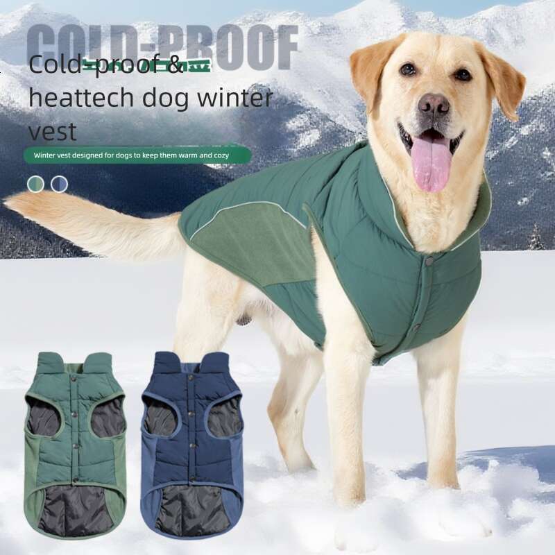 Famous brand Winter Jacket Pet Vest Thickened Waterproof Windproof Warm Large Dog Clothes Cross Border In Stock pupakaIK
