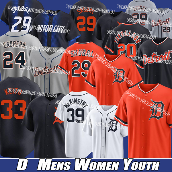 Detroitcity Tigers jersey Detroits Tiger Jersey #29 Tarik Skubal #31 Riley Greene #28 Javier Baez Spencer Torkelson Miguel Cabrera 2026 city Baseball Jerseys