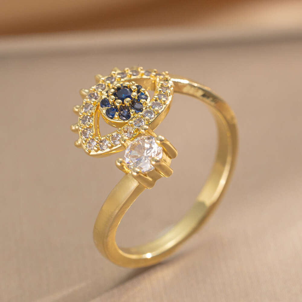 Devil's Eye Niche Light Luxury Zircon High-End Feel Ring