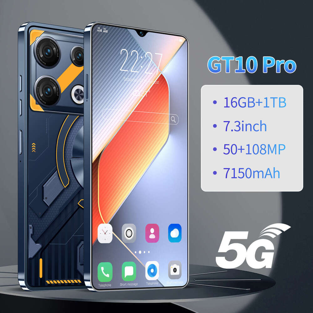 Famous Brand Export Exclusive Cross Border Mobile Phone GT Pro Large Screen T Memory Smartphone Factory Price CKS