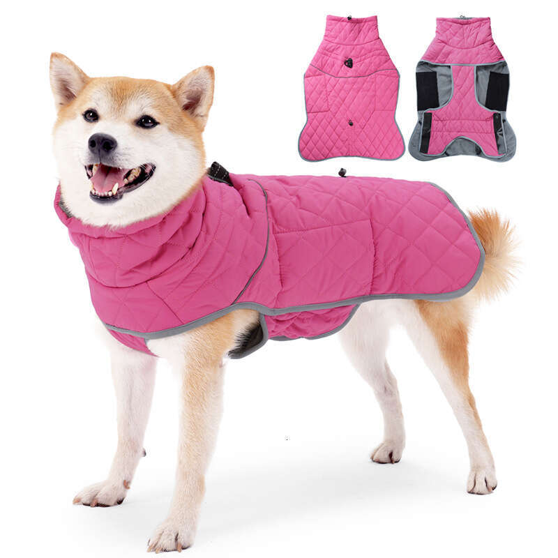 Famous brand Pet Clothes Best Seller on Amazon New Winter Dog Cotton Coat Waterproof Fleece Lined Cold Proof for Large Dogs pupakaIK