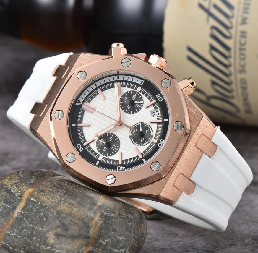 Mens watch designer luxury High quality APitty quartz watches hexagon bezel man lady wristwatch Fashion Rubber strap Sports Wristwatches #22