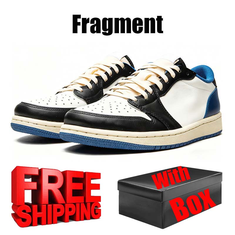 Free Shipping With Box Designer Basketball travisscot 1 1s low lows Shoes sneakers for travi travis mens womens Phantom Fragment scottes Olive trainer