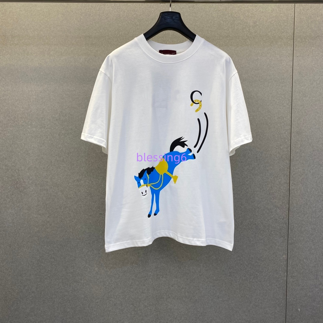 Designer T-shirt men's T-shirt fashionable street shirt patterned T-shirt pure cotton high-quality women's men's short sleeved round neck shirt letter printed