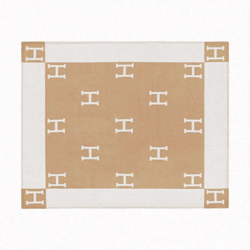 Blanket First Class Airline H Brand Raschel Nap Sofa Cover Air Conditioning Room Blanket Dust Proof Tapestry
