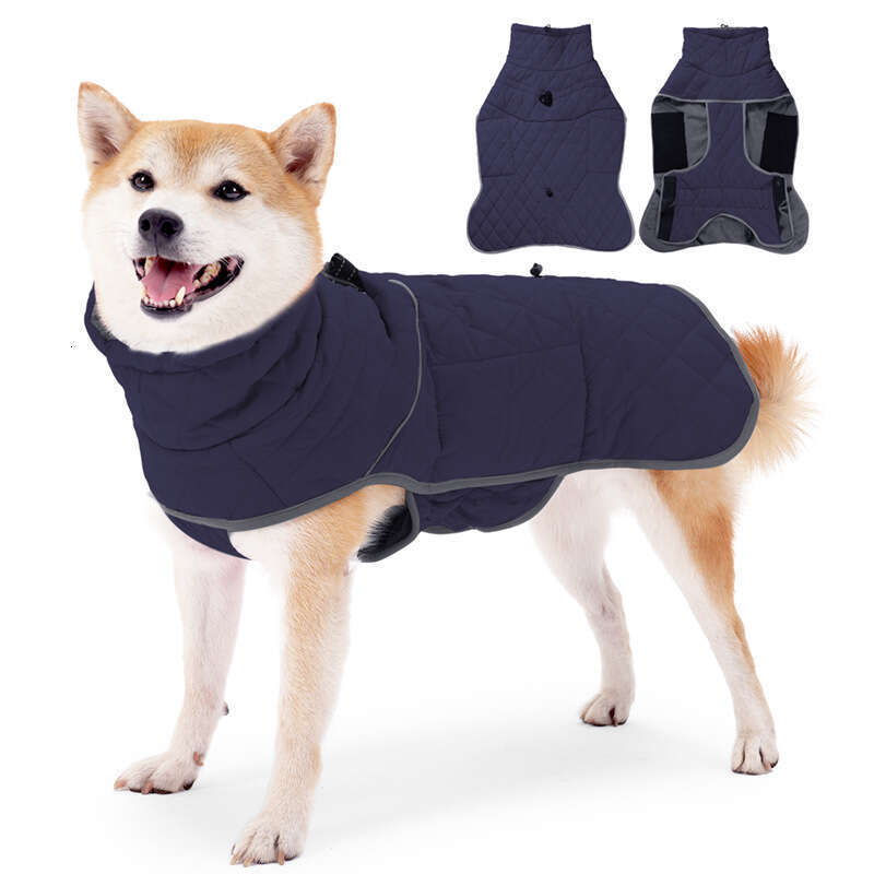 Famous brand Pet Clothes Best Seller on Amazon New Winter Dog Cotton Coat Waterproof Fleece Lined Cold Proof for Large Dogs pupakaIK