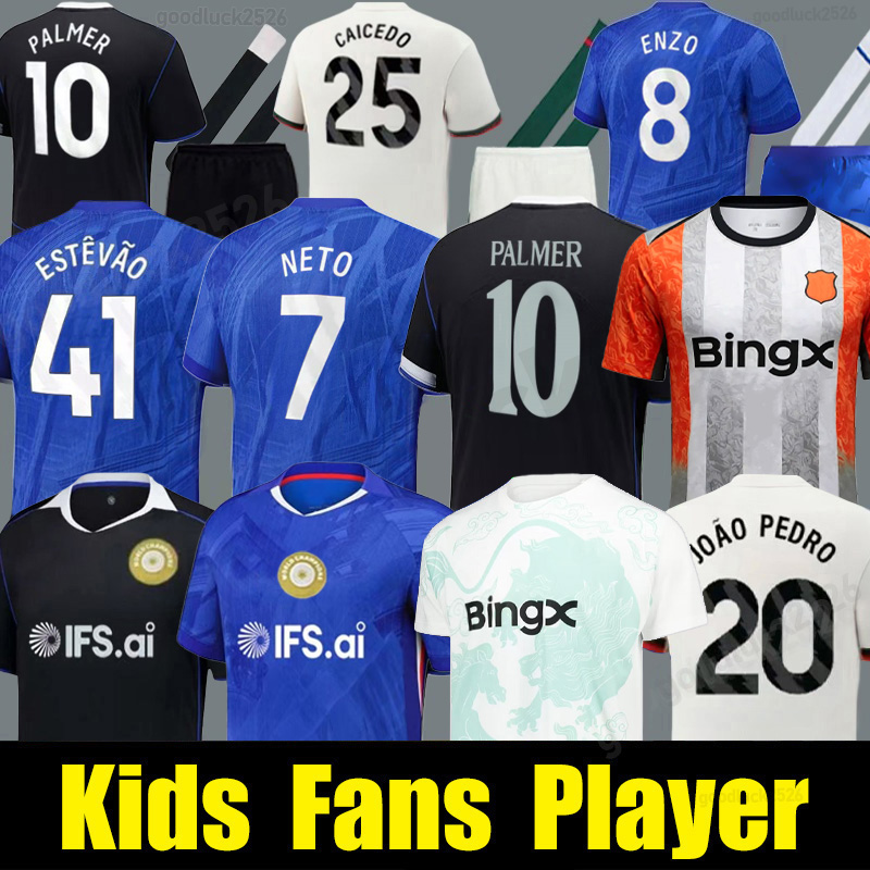 NETO ENZO CFC DELAP 25 26 PALMER soccer jersey LAVIA Fernandez JAMES football shirt men kids sets 2025 Garnacho JOAO PEDRO HATO Garnacho ESTEVAO Training jersey tops