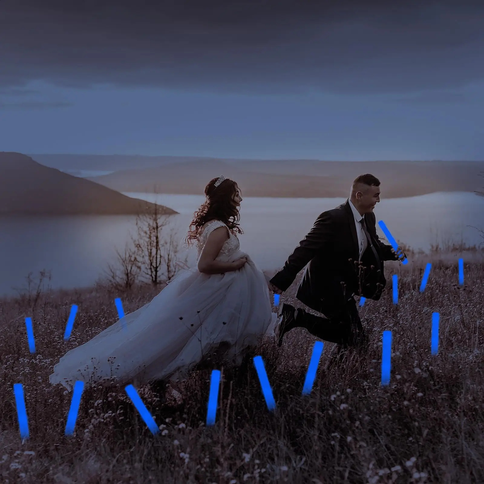 LED Foam Sticks Light Up Batons Glow Fiber Optic Wands Tube Led Flashing Stick for Wedding Raves Concert 260207
