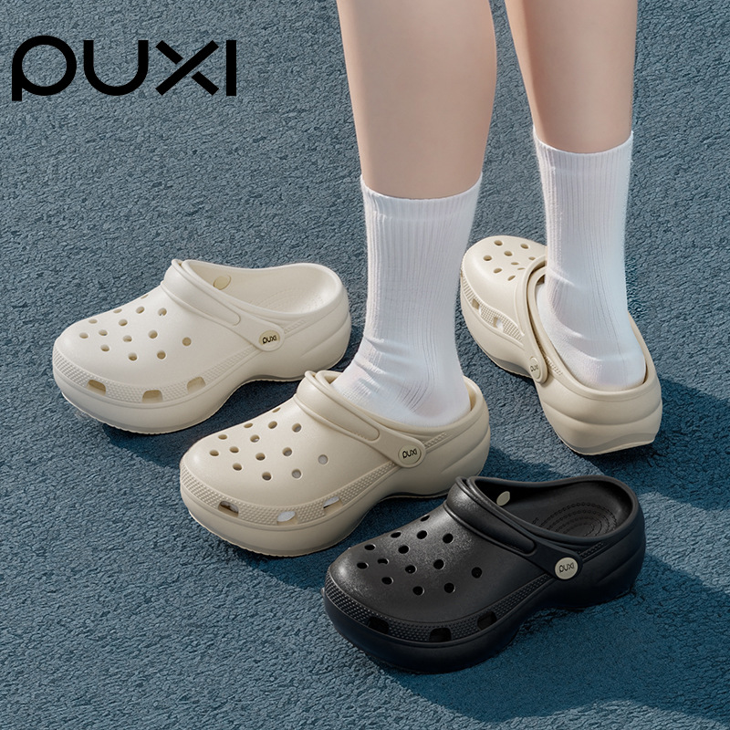 new Free shipping Slippers Fashionable and minimalist perforated shoes in solid color lightweight and easy to wear with a cool mop
