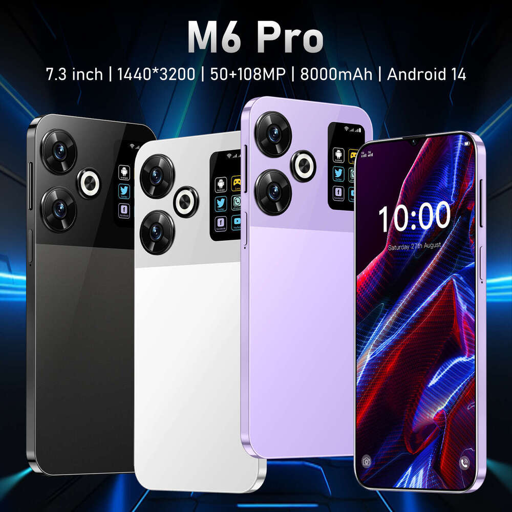 Famous Brand Cross Border Mobile Phone M Pro Large Screen T Android Hot Selling New Smartphone For Foreign Trade CKSA