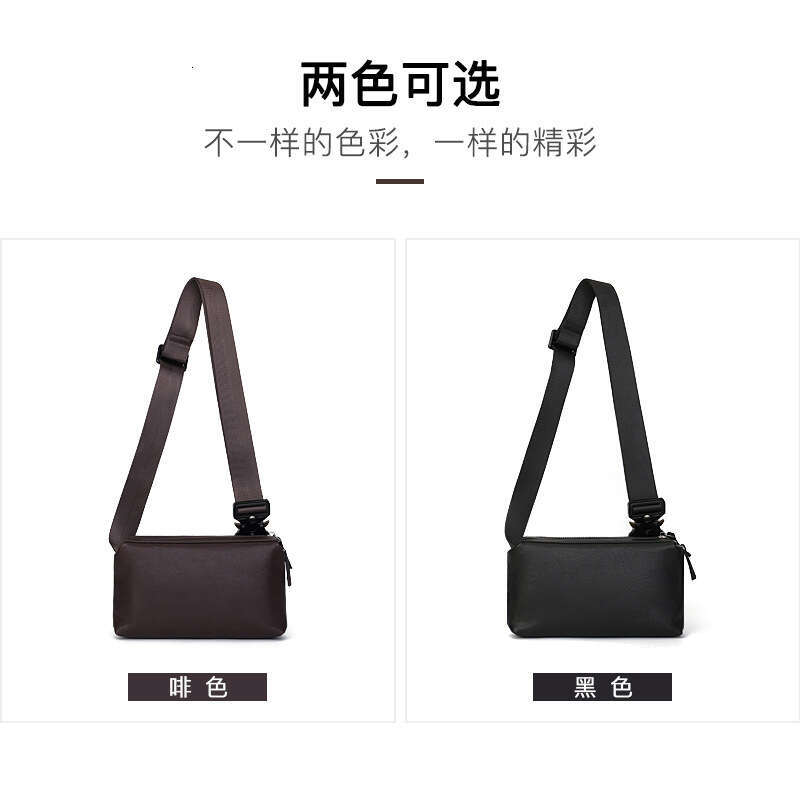 Luxury Shoulder Bags Totes Hobo Genuine Leather Chest For Men Crossbody New Fashion Casual Top Layer Cowhide Small Sling Bag Unisex Daily SENYY