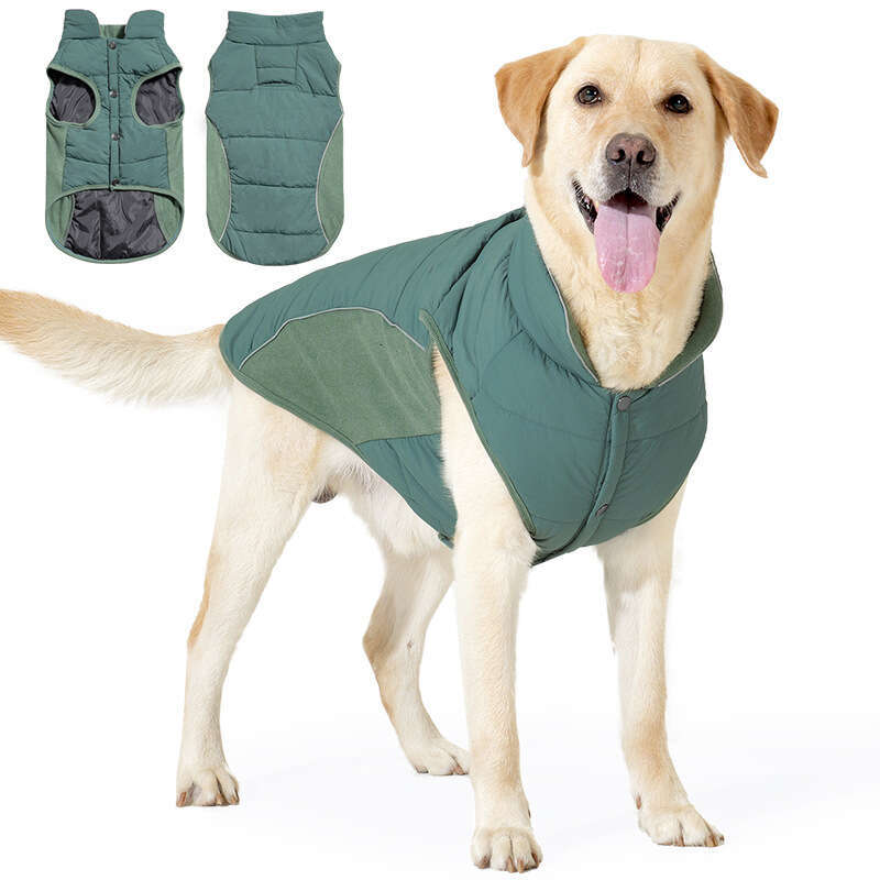 Famous brand Winter Jacket Pet Vest Thickened Waterproof Windproof Warm Large Dog Clothes Cross Border In Stock pupakaIK