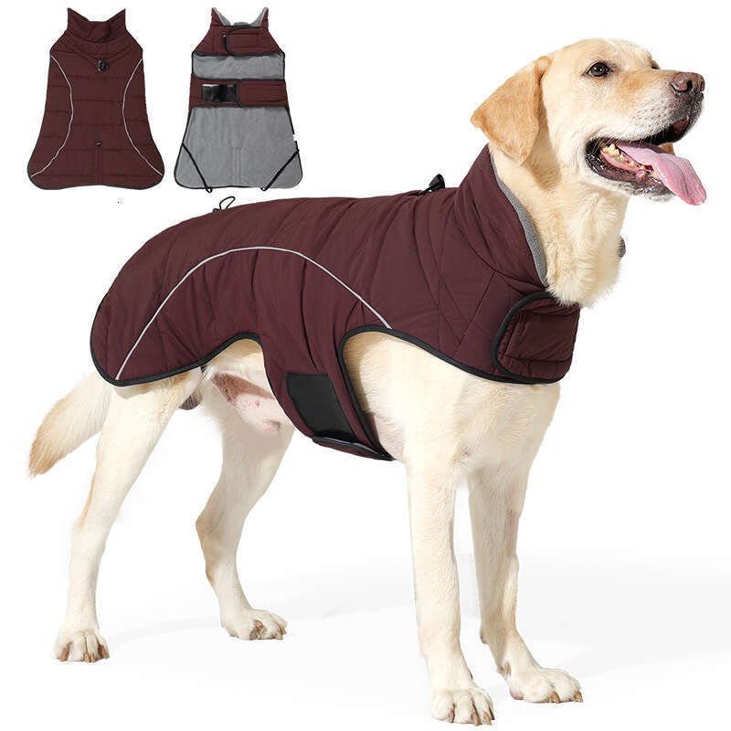 Famous brand New winter pet clothing thickened double layer warm dog clothes windproof and waterproof suitable for large dogs available in stock pupak