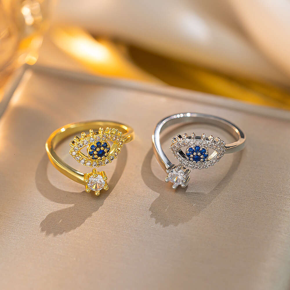 Devil's Eye Niche Light Luxury Zircon High-End Feel Ring