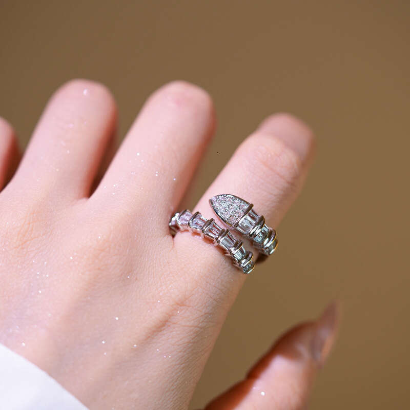 Snake-Shaped Adjustable Open Personality Animal Ring Jewelry For Women
