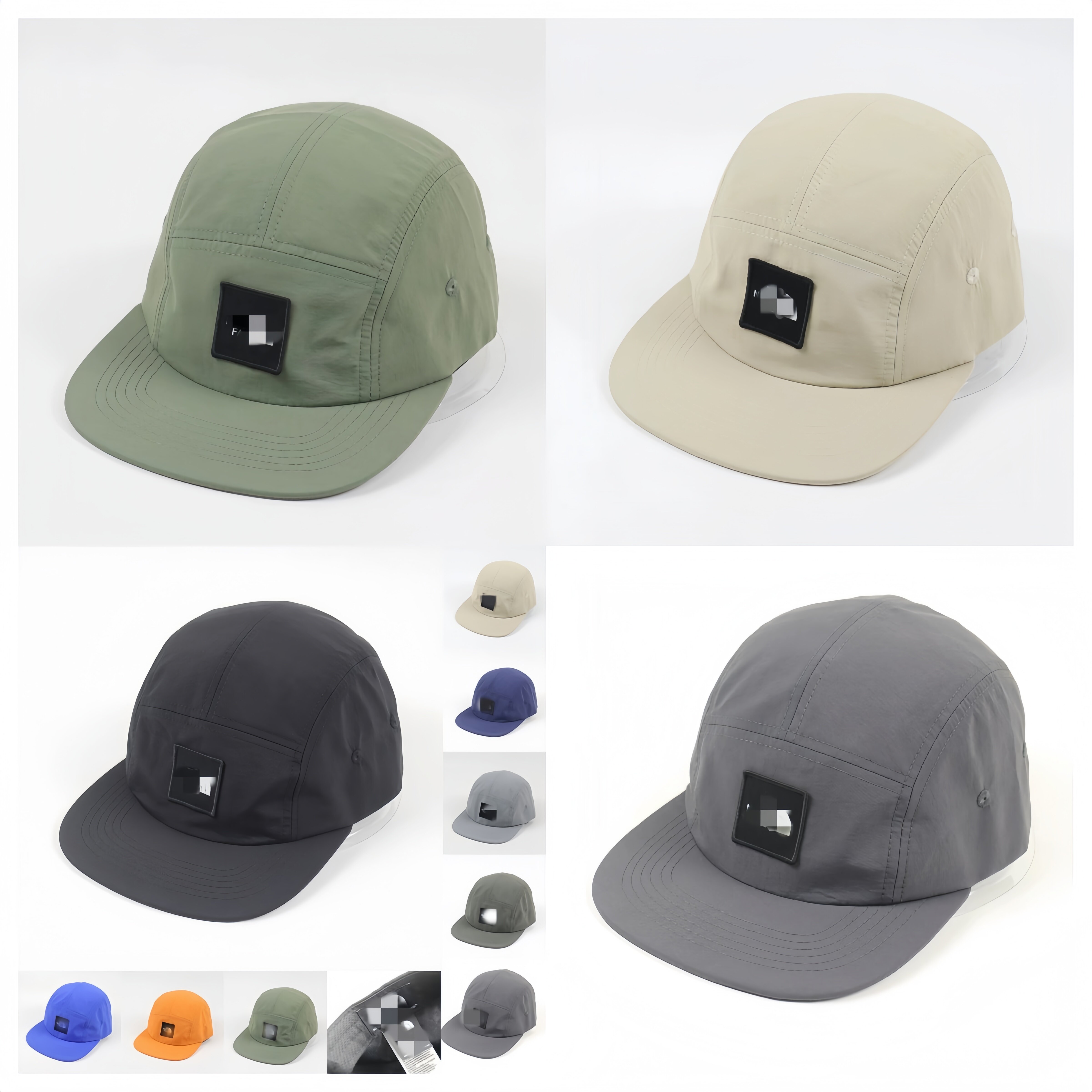 TNF Peaked Hat Cap Ball Caps Sun Baseball Hat Duck Brand Cap Quick-dry Men's Cap Five Pieces Sunshade Hat Retro Casual Sunscreen Vintage