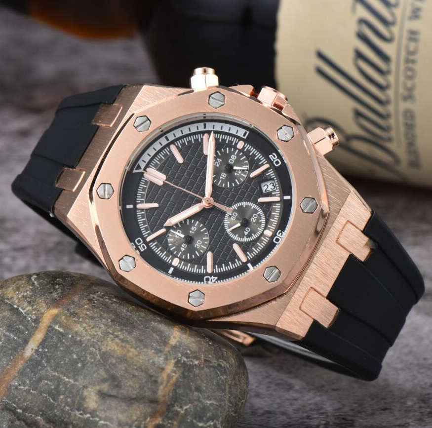 Mens watch designer luxury High quality APitty quartz watches hexagon bezel man lady wristwatch Fashion Rubber strap Sports Wristwatches #66