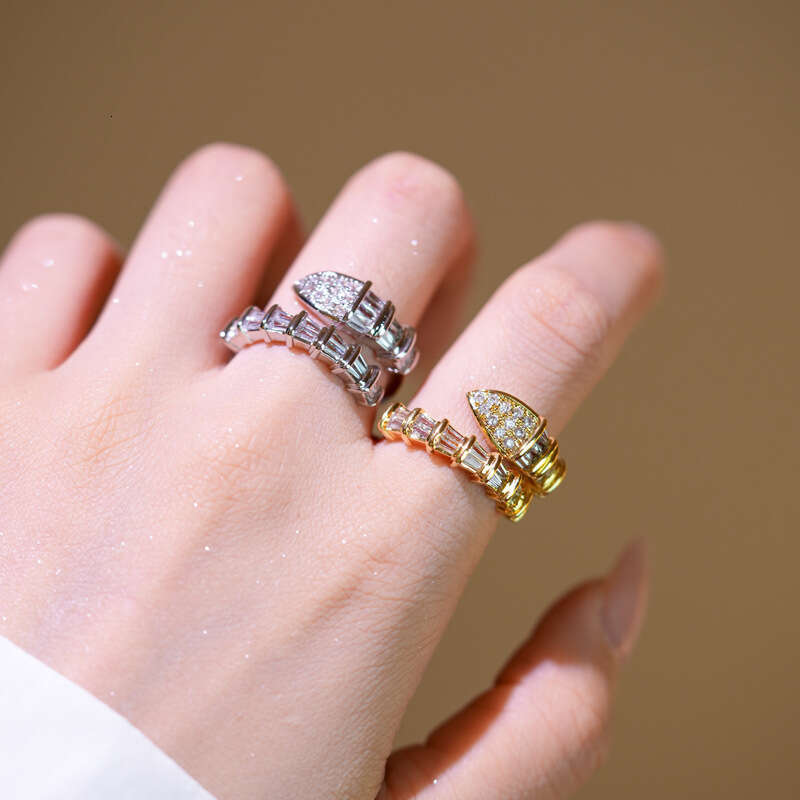 Snake-Shaped Adjustable Open Personality Animal Ring Jewelry For Women