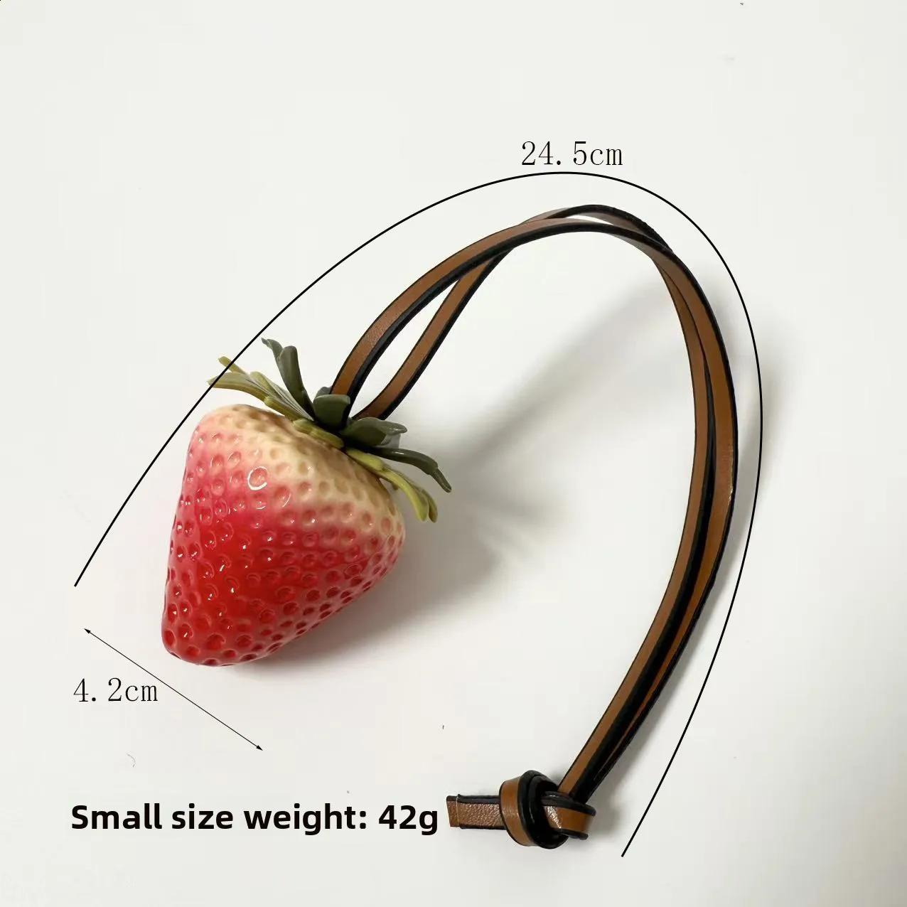 3D resin strawberry bag charm Christmas cute keychain pendant for phone lanyard bag accessories jewelry bag accessories 260202