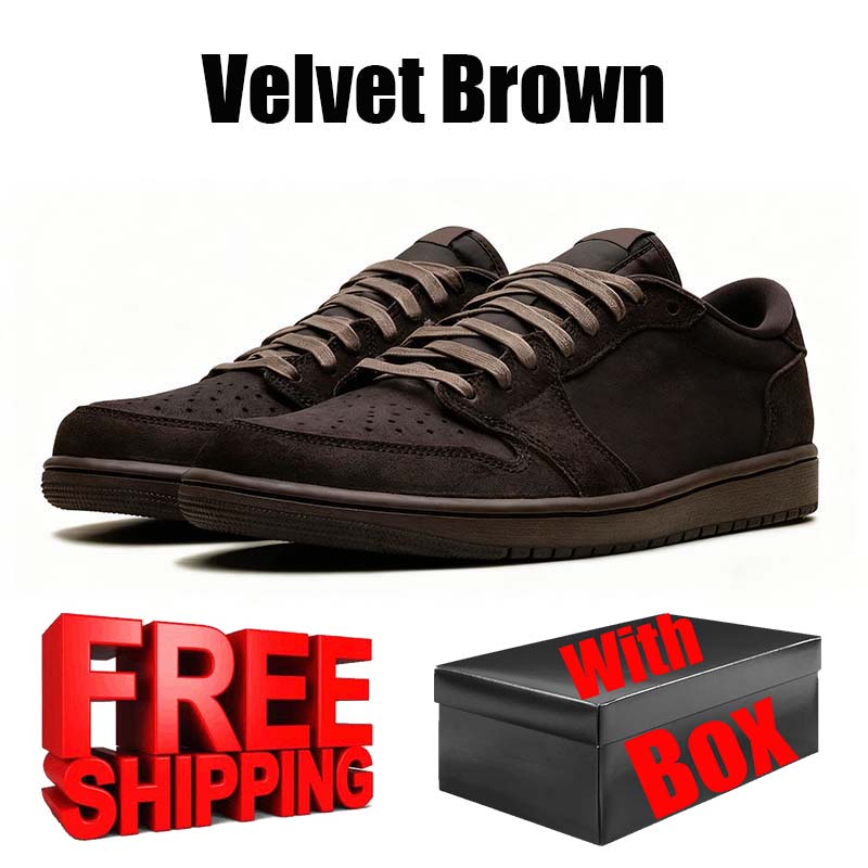 Free Shipping With Box Designer Basketball travisscot 1 1s low lows Shoes sneakers for travi travis mens womens Phantom Fragment scottes Olive trainer