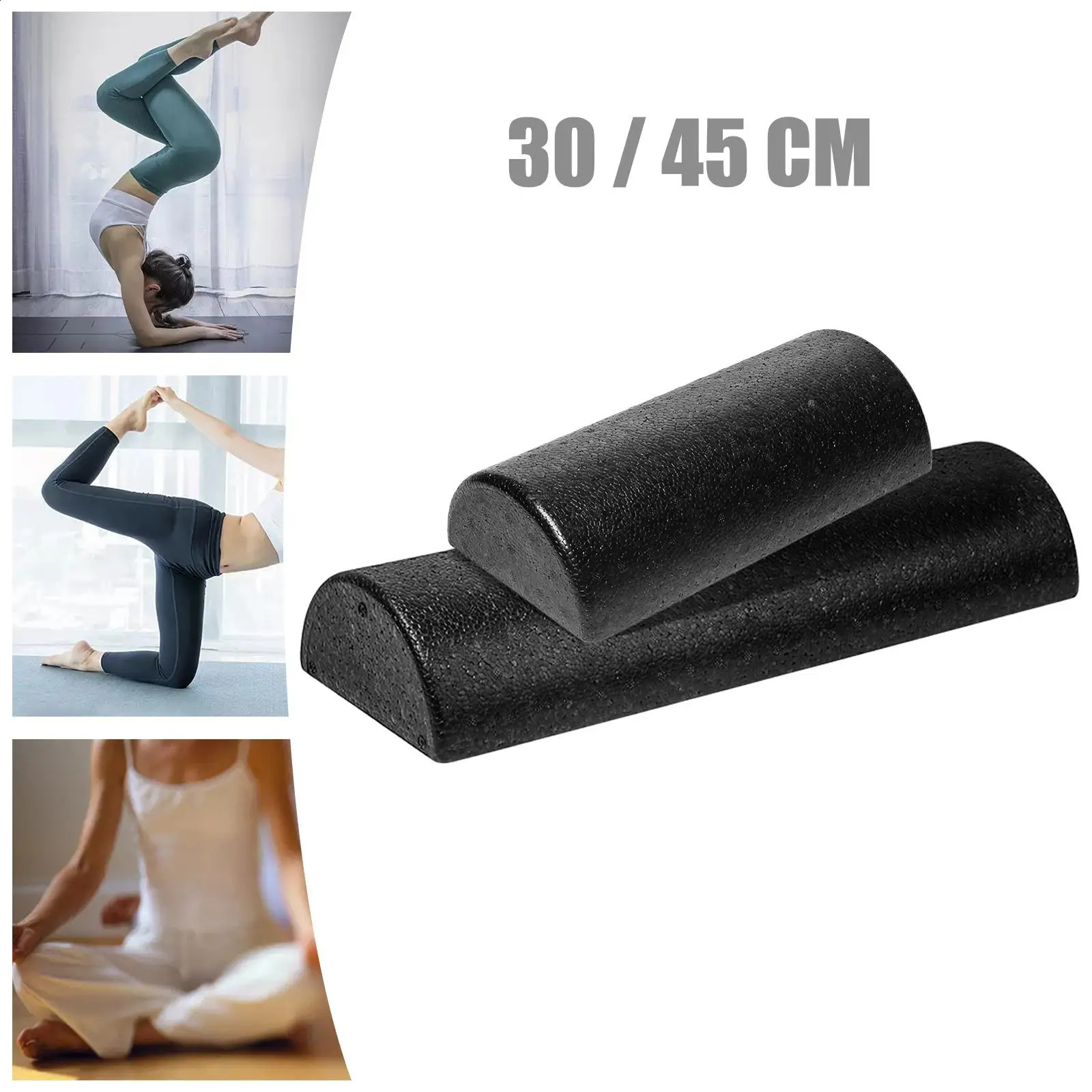 Half Round Yoga Column Roller Tool Balance Training Block Foam Muscle for Exercise Home Pilates Sport 260206