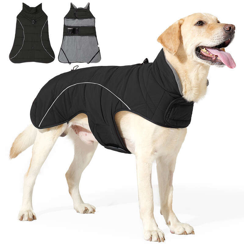 Famous brand New winter pet clothing thickened double layer warm dog clothes windproof and waterproof suitable for large dogs available in stock pupak