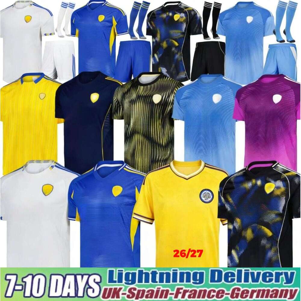 25 26 27 Leeds Unitedds 2026 Fans Player AMPADU Llorente Leeds Football Shirt Soccer Jerseys STRUIJK RODON ROTHWELL BAMFORD PIROE AARONSON MATEO JOSEP Kids Kit