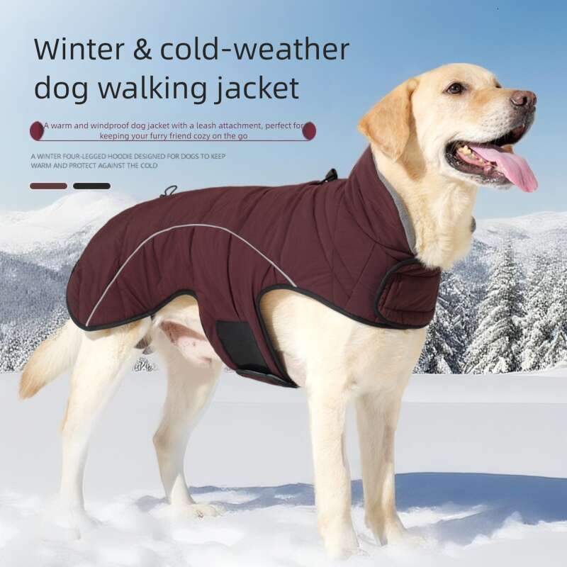 Famous brand New winter pet clothing thickened double layer warm dog clothes windproof and waterproof suitable for large dogs available in stock pupak