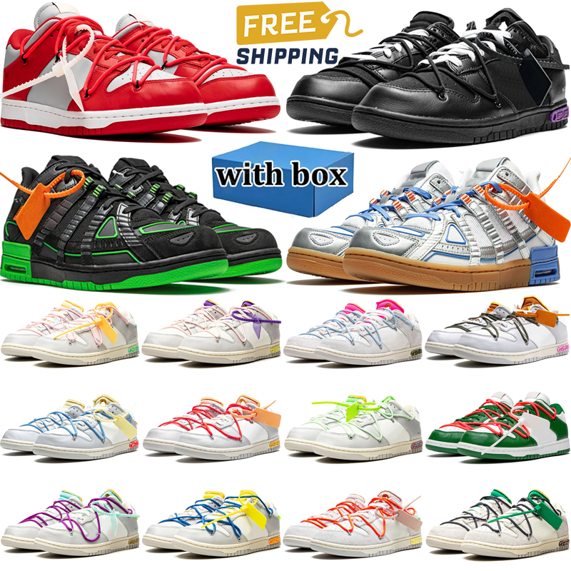 free shipping designer running shoes off whitedunk mens sneakers woman trainers Black White Pine Green Strike fashion sport chaussures shoe with box