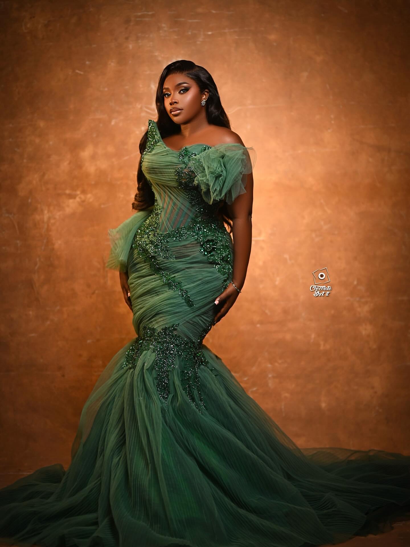 2026 Sage Africa Aso Ebi Mermaid Prom Dress Lacefull Beaded Crystals Florals Promdress Evening Formal Party Second Reception Birthday Engagement Gowns - view 3