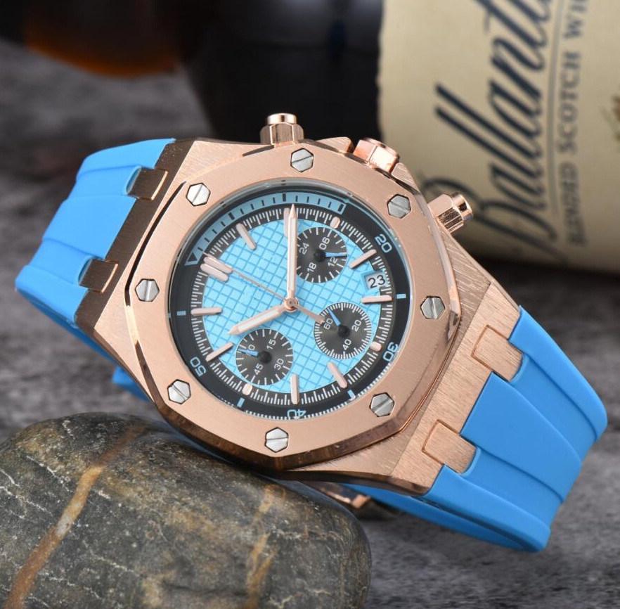 Mens watch designer luxury High quality APitty quartz watches hexagon bezel man lady wristwatch Fashion Rubber strap Sports Wristwatches #88
