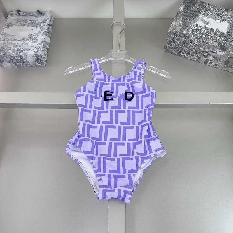 Designer Girls One Peice Swimsuits Boys Beach Shorts Kids Summer Swimwear Fashion Baby Luxury Bikinis Classic Bathing Suits Childrens Swim Suits Size 80CM-150CM Y21