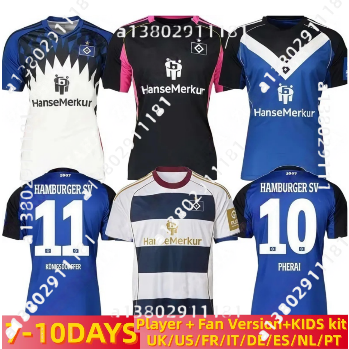 25 26 hsv trikot Hamburg SV Special soccer jerseys GLATZEL LEIBOLD REIS DOMPE REIS DUDZIAK PHERAI KARABEC 2025 2026 HSV Home Away Third Football Jersey Shirt Kit