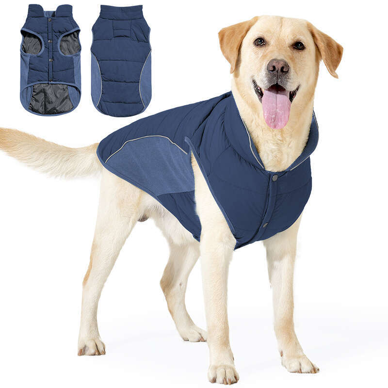 Famous brand Winter Jacket Pet Vest Thickened Waterproof Windproof Warm Large Dog Clothes Cross Border In Stock pupakaIK