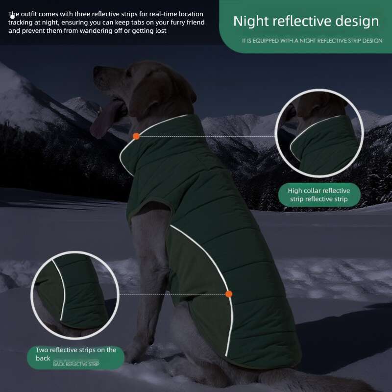 Famous brand Winter Jacket Pet Vest Thickened Waterproof Windproof Warm Large Dog Clothes Cross Border In Stock pupakaIK