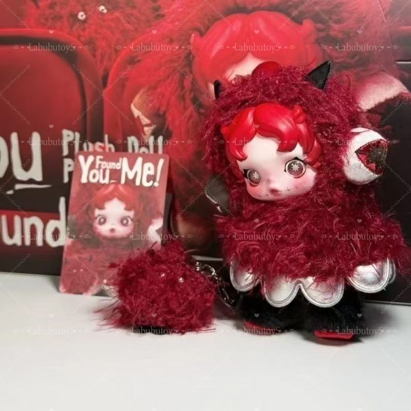HIDDEN - SKULLPANDA You Found Me ! Series Plush Doll Pendant Secret Edition Optional Buddy Doggie 13.5cm Trendy Dolls For Labubu Fans yizhixing