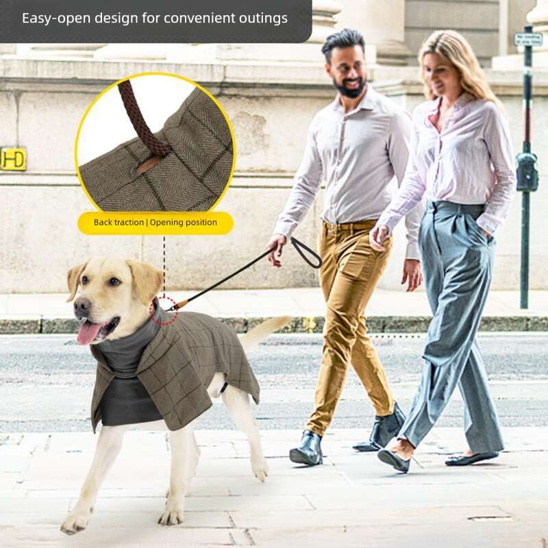 Famous brand New Amazon pet clothing for autumn winter British gentleman style coat cold proof and warm dog apparel pupakaIK