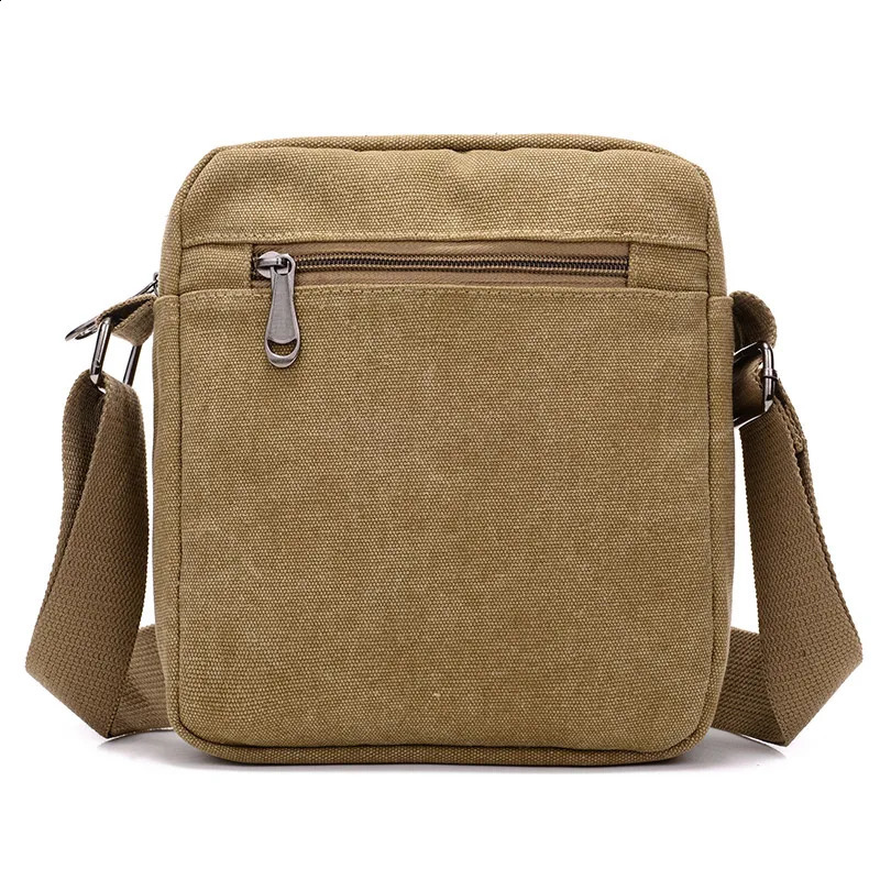 Casual crossbody bag mens retro canvas crossbody bag suitable for going out and daily commuting shoulder bag 260202