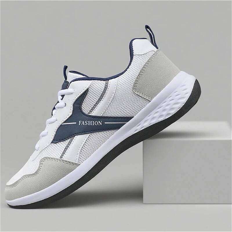 2026 Men's Casual Black Sneakers Mesh Breathable Lightweight Non-Slip Comfortable Sports Walking Jogging Tennis Shoes Men