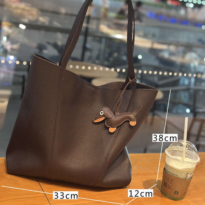 Luxury Shoulder Bags Totes Hobo Top Layer Cowhide Tote Lazy Shopping Model Large Capacity Single Casual Genuine Leather Mother Daughter Bag SENYY