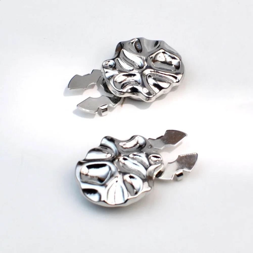 2PCS Fashion Metal Button Cover for Shirt Trendy Cufflinks for Women and Men Sleeve Buttons Accessories 260202